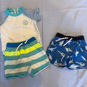 Baby gap boys swim trunks 18-24 months preowned